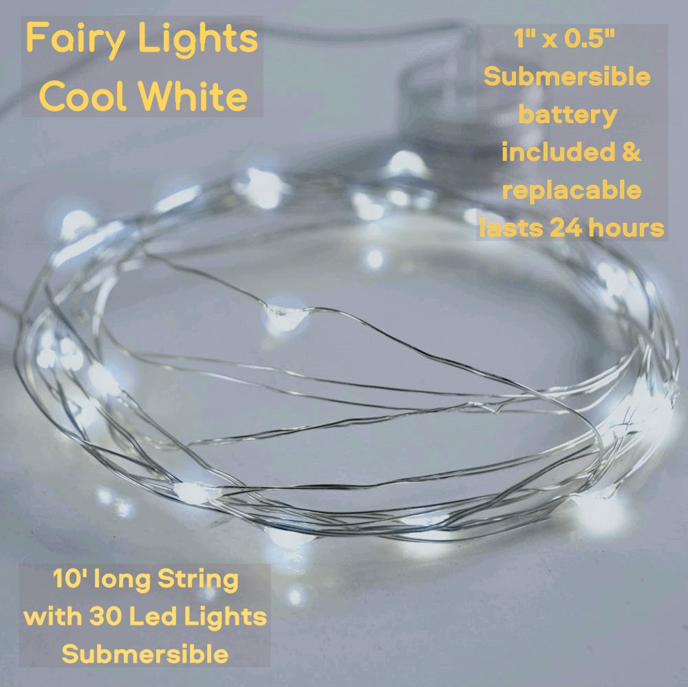 Guirlande lumineuse LED féerique - Choix de blanc chaud ou blanc - Gui –  Floating Pearls