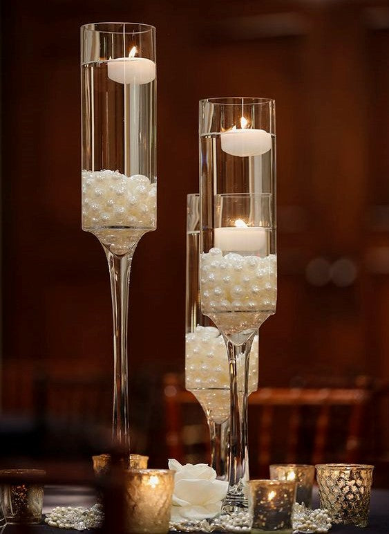 Paquete de 24 velas flotantes de 3 pulgadas, velas blancas sin perfume de  cera de parafina para quemar, para centros de mesa de boda, mesas, piscina  y