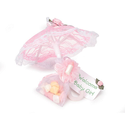 Mini Paraguas de Encaje - Rosa - 7 - 6 pc – Floating Pearls