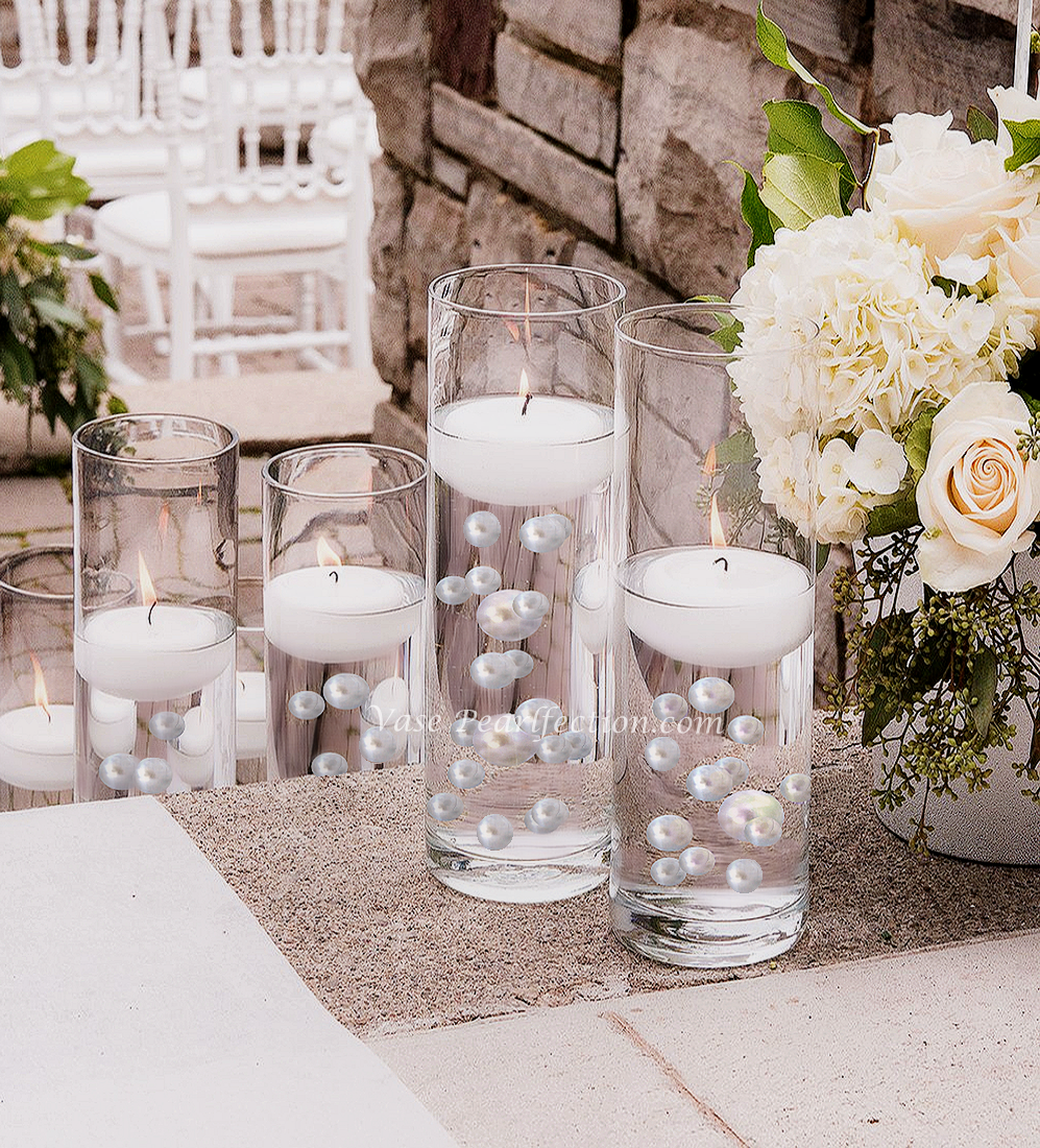 Easy DIY Floating Pearl Wedding Centerpieces With Vases and Candles! 