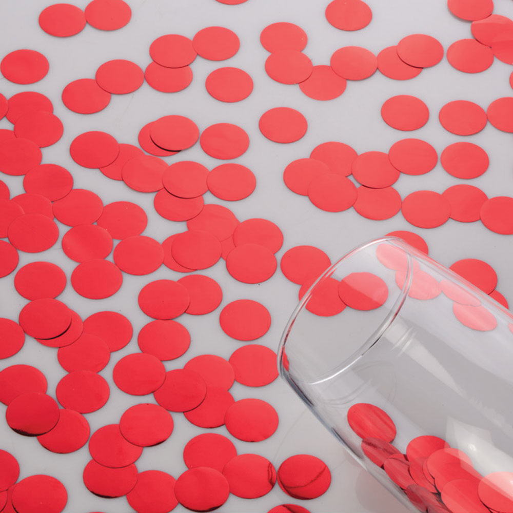 Confettis flottants rose métallique avec option guirlande