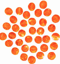 Runde funkelnde orangefarbene Edelsteine ​​– 1-Pfund-Beutel – Vasendekorationen und Tischstreuer