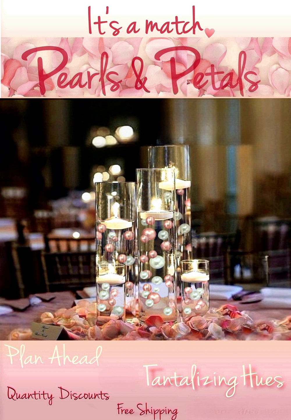 Garneck 250 pcs Vase Filled with Pearls Floating Pearl for vases Round  Pearl Floating Makeup Floating Pearls Jewelry Mini Round Filling Cosmetic  abs