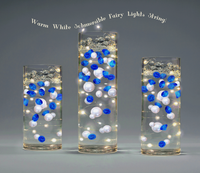 reciclar ! Perlas "flotantes" azul marino (azul real) - Sin agujero Jumbo/tamaños surtidos - Decoraciones de jarrón
