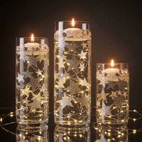 למחזר! פניני כסף "צפות" - ללא חור ג'מבו / קישוטי אגרטל במגוון גדלים