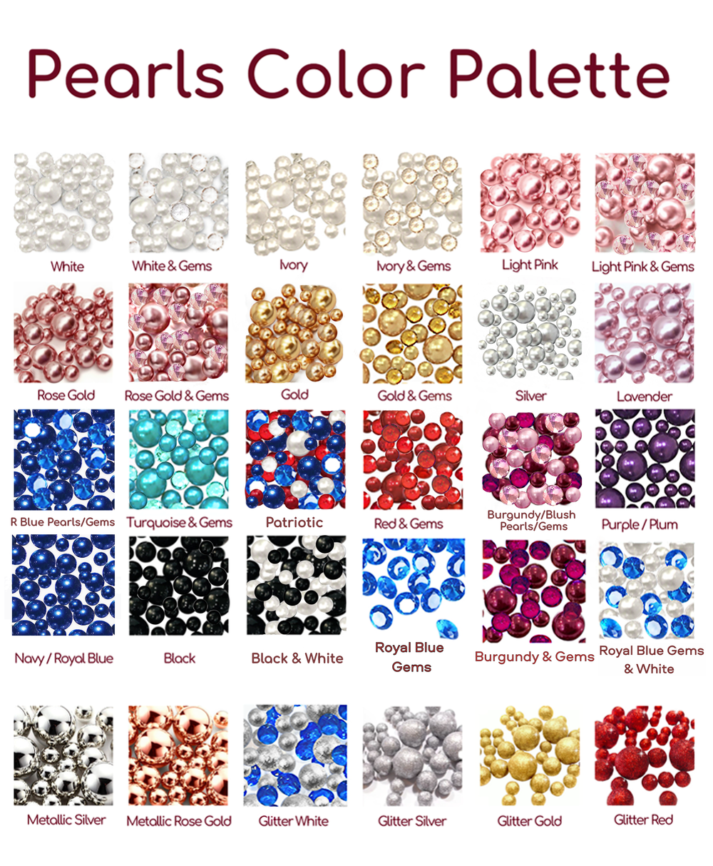 Paquete de muestra personalizado de perlas, gemas y geles flotantes de su elección (debe incluir una nota para los colores)