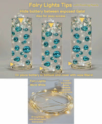 Recicle las perlas de marfil "flotantes" - Decoraciones de jarrones de tamaño gigante/varios sin agujeros