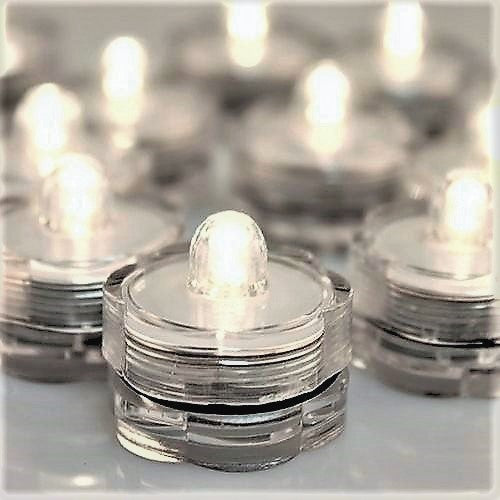 White LED Tea Lights - Waterproof