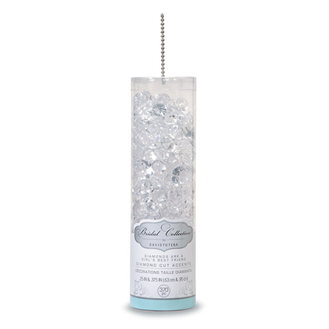 Confettis flottants métallisés blanc irisé avec option guirlande lumineuse  - décorations de vase et dispersion de table