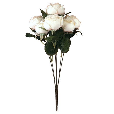 7 Floating Spring Rose Bush - White/Off White - Vase Decoration