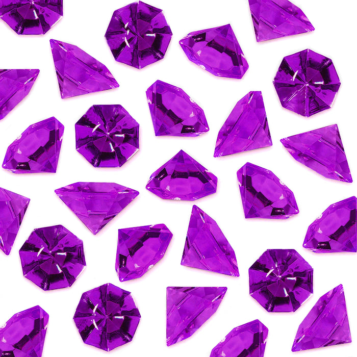 *Liquidación* Jumbo Purple Sparkling Gems - Decoración de jarrones y esparcimiento de mesa
