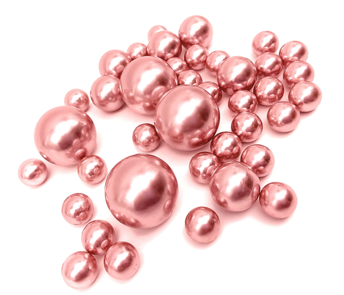 Perles d'or rose - Décorations de vase de tailles Jumbo et