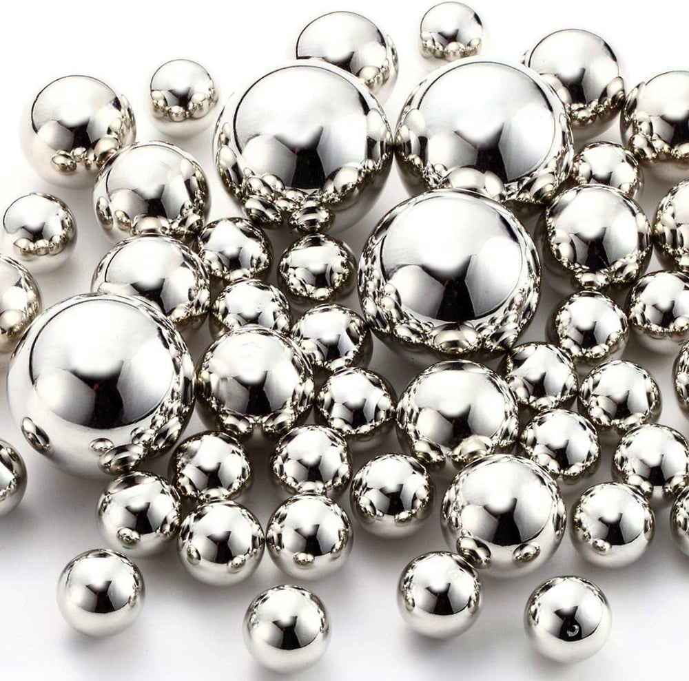 40 Floating Metallic Silver PearlsNo HolesFills 1 Gallon of Floating Floating Pearls