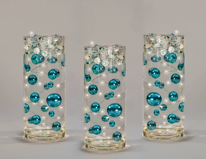 "Floating" Türkis - Robin Egg Blue Pearls - No Hole Jumbo & verschiedene Größen Vasendekorationen