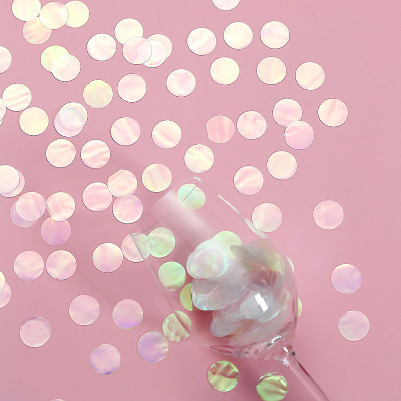 Confettis flottants argent métallique avec option guirlande lumineuse –  Floating Pearls