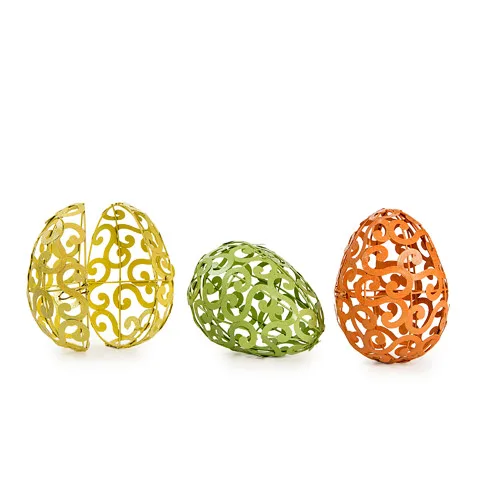 *Liquidation* Pastel Scroll Glitter Egg - X Jumbo - Pour les décorations de Pâques