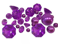 *Clearance* Jumbo Purple Sparkling Gems - Vase Decorations & Table Scatter