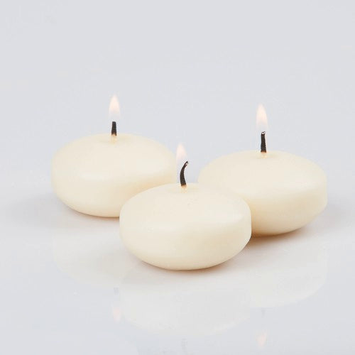 5,1 cm Schwimmkerzen. Set mit 3 Kerzen, geruchsneutral