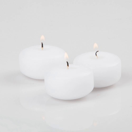 2" Floating Candles. Set of 3 Candles-Unscented
