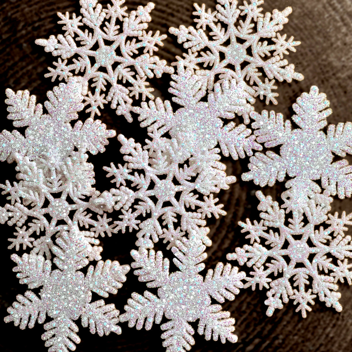 40 Floating Sparkling Snowflakes-Glitter Snowballs-Confetti-Fills
