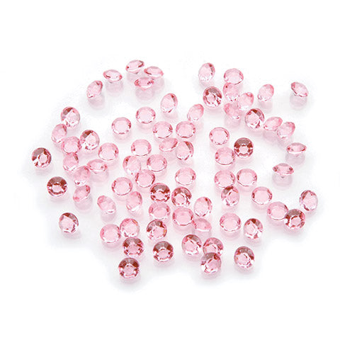 Diamond Cut Sparkling Table Scatter – Wählen Sie: Hellrosa, Türkisblau, Klar und Schwarz
