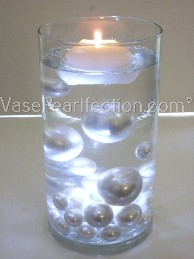 1 GL Floating Glitter White Pearls - 1 Pk Fills 1 GL for Your Vase - W –  Floating Pearls